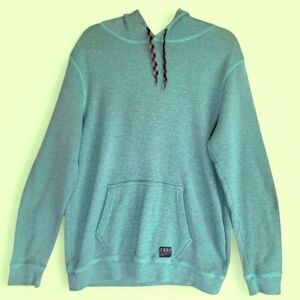 Fox Motorsports Unisex Hooded Sweatshirt Large Teal EUC